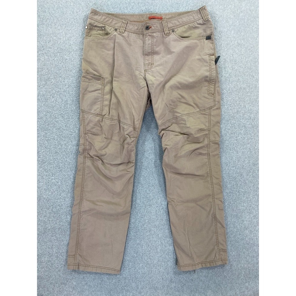 LL Bean Pants Mens 40x32 Beige Riverton Hiking Pant Workwear Outdoor Nylon‎ Zip